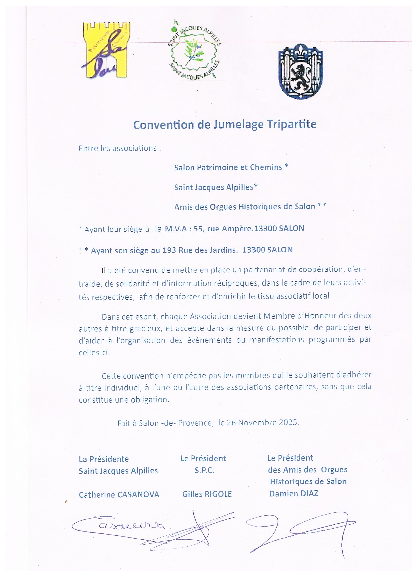 convention de jumelage 1